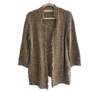 Anthropologie SPARROW Knit Cardigan Sweater Women’s Sz Medium Mid Length  Wool